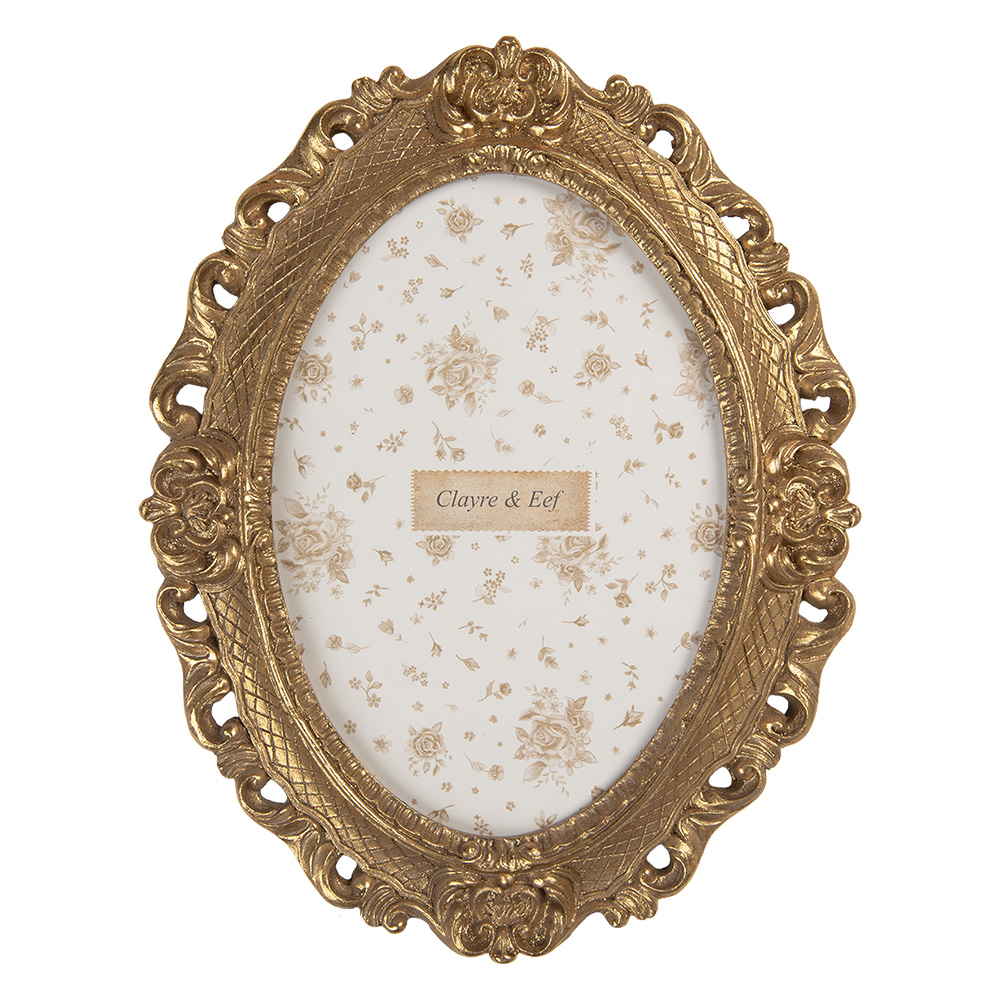 Clayre & Eef | Fotolijst Goudkleurig 19x2x24 cm / 13x18 cm | 2F1348M