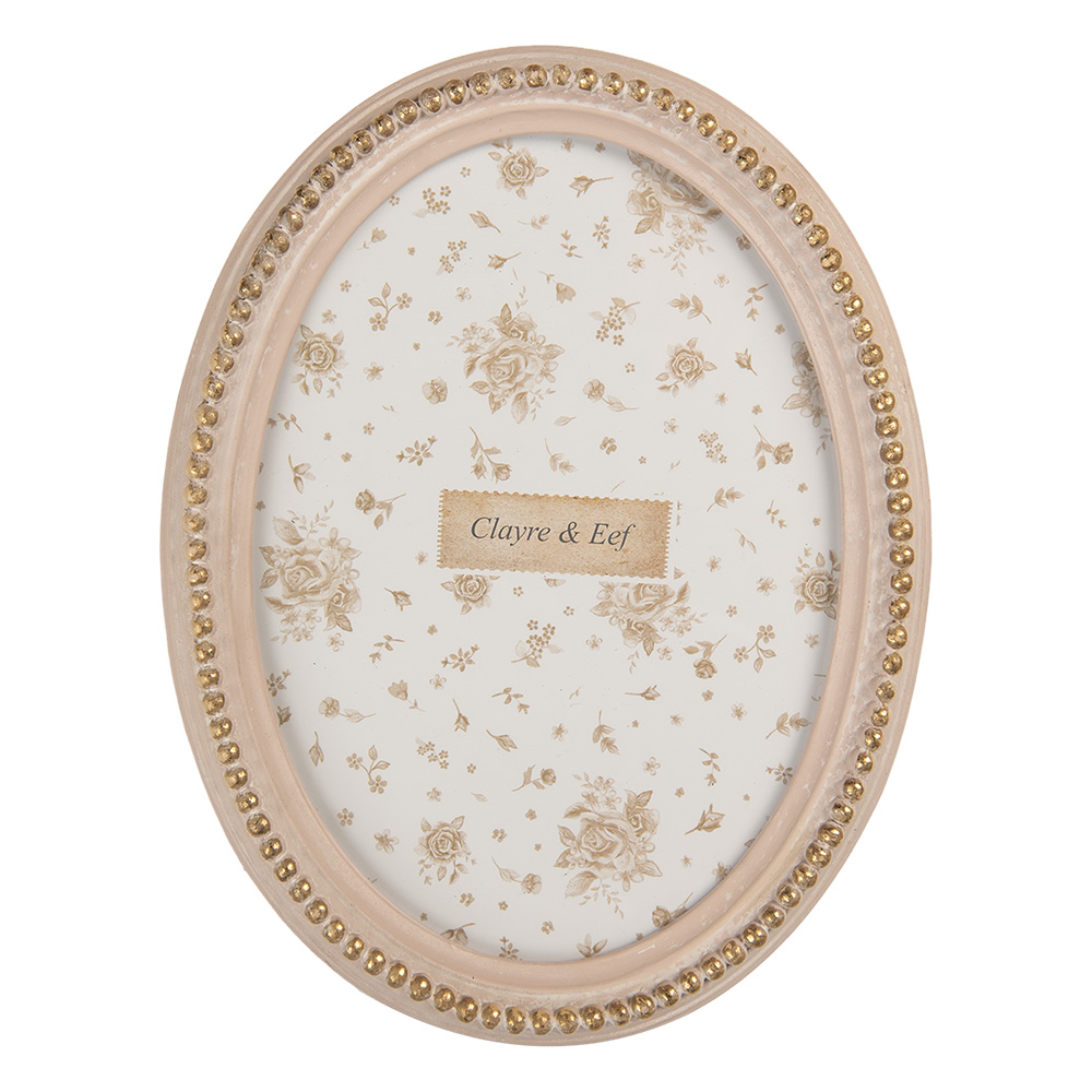 Clayre & Eef | Fotolijst Roze Goudkleurig 15x2x20 cm / 13x18 cm | 2F1370M