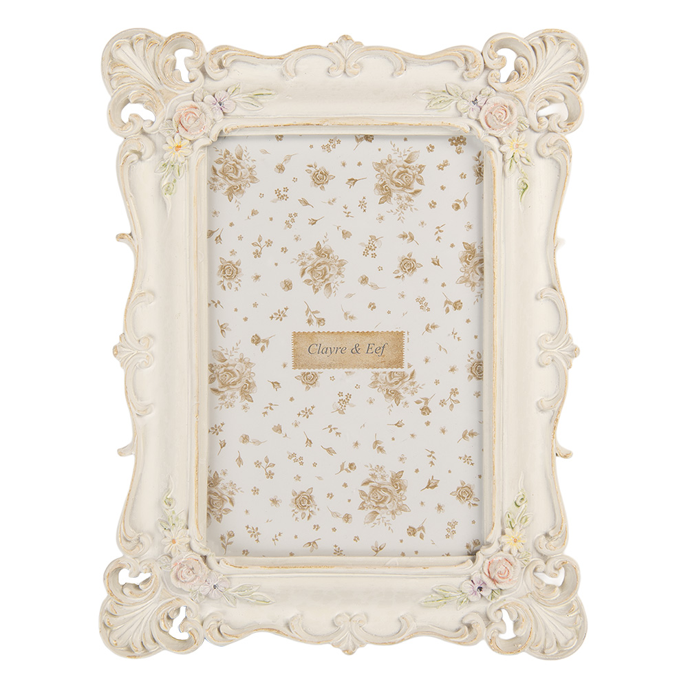 Clayre & Eef | Fotolijst Wit 16x2x21 cm / 10x15 cm | 2F1371S