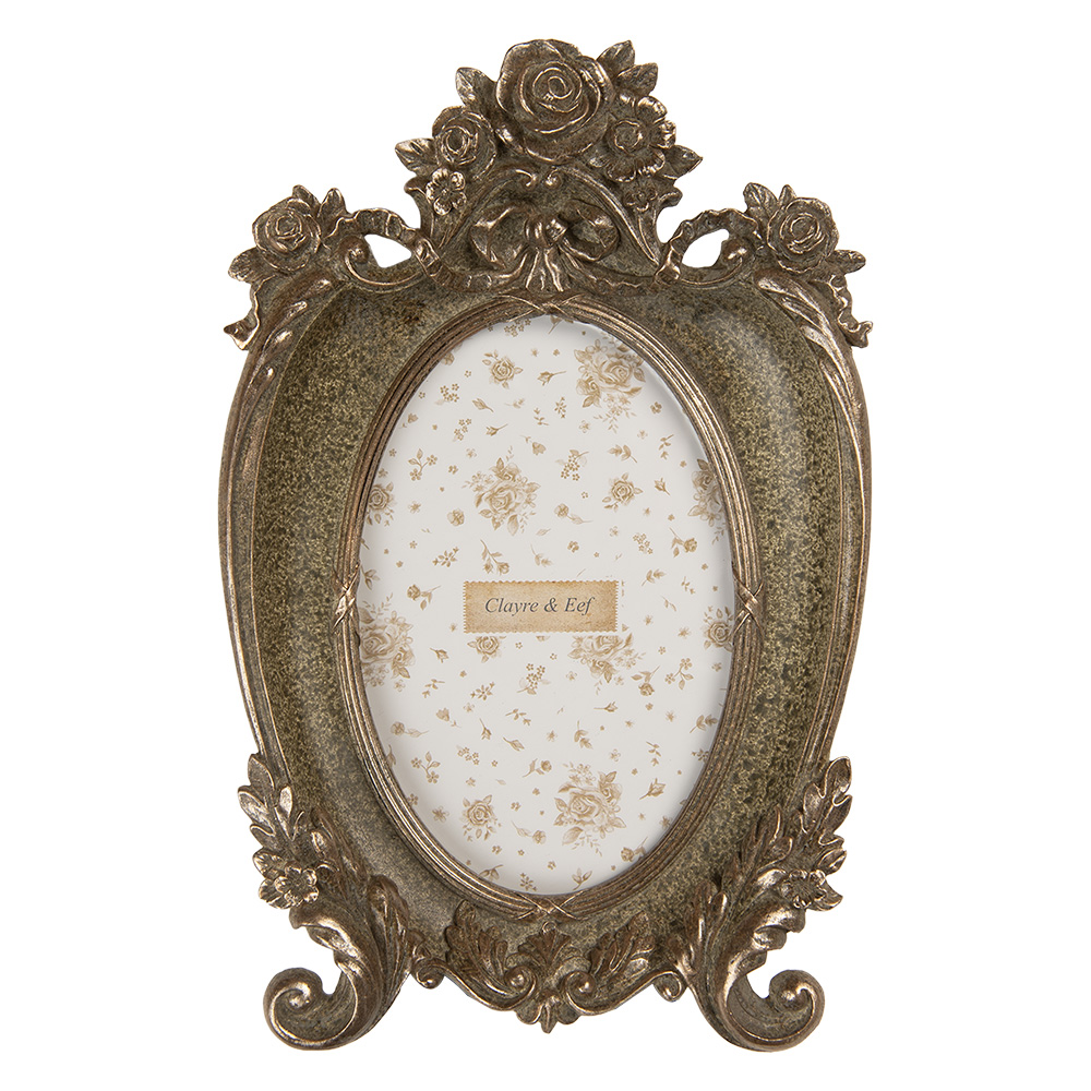 Clayre & Eef | Fotolijst Groen 16x3x24 cm / 10x15 cm | 2F1375