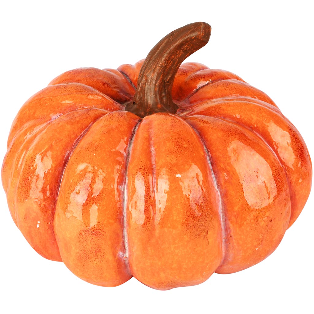 Dekoratief | Deco pompoen, oranje, keramiek, 31x31x23cm | A255181