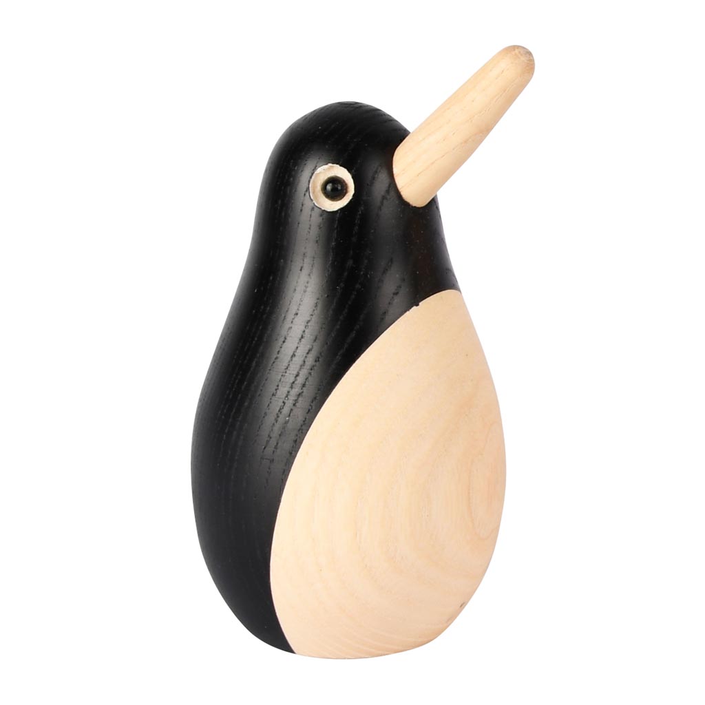 Dekoratief | Deco pingu?n, naturel/zwart, hout, 6x6x12cm | A255643