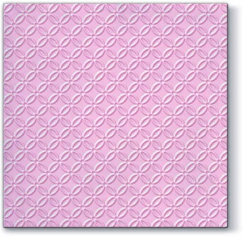 Dekoratief | Pakje 12 servetten 'Insp. modern,light pink' embossed 33x33cm | A701256