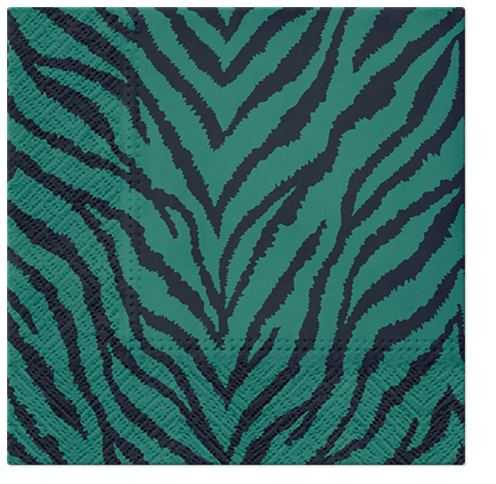 Dekoratief | Pakje 20 servetten 'Zebra Pattern' 33x33cm | A701843