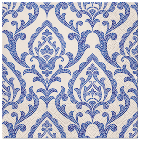 Dekoratief | Pakje 20 servetten 'Portuguese Tiles'  33x33cm | A701850