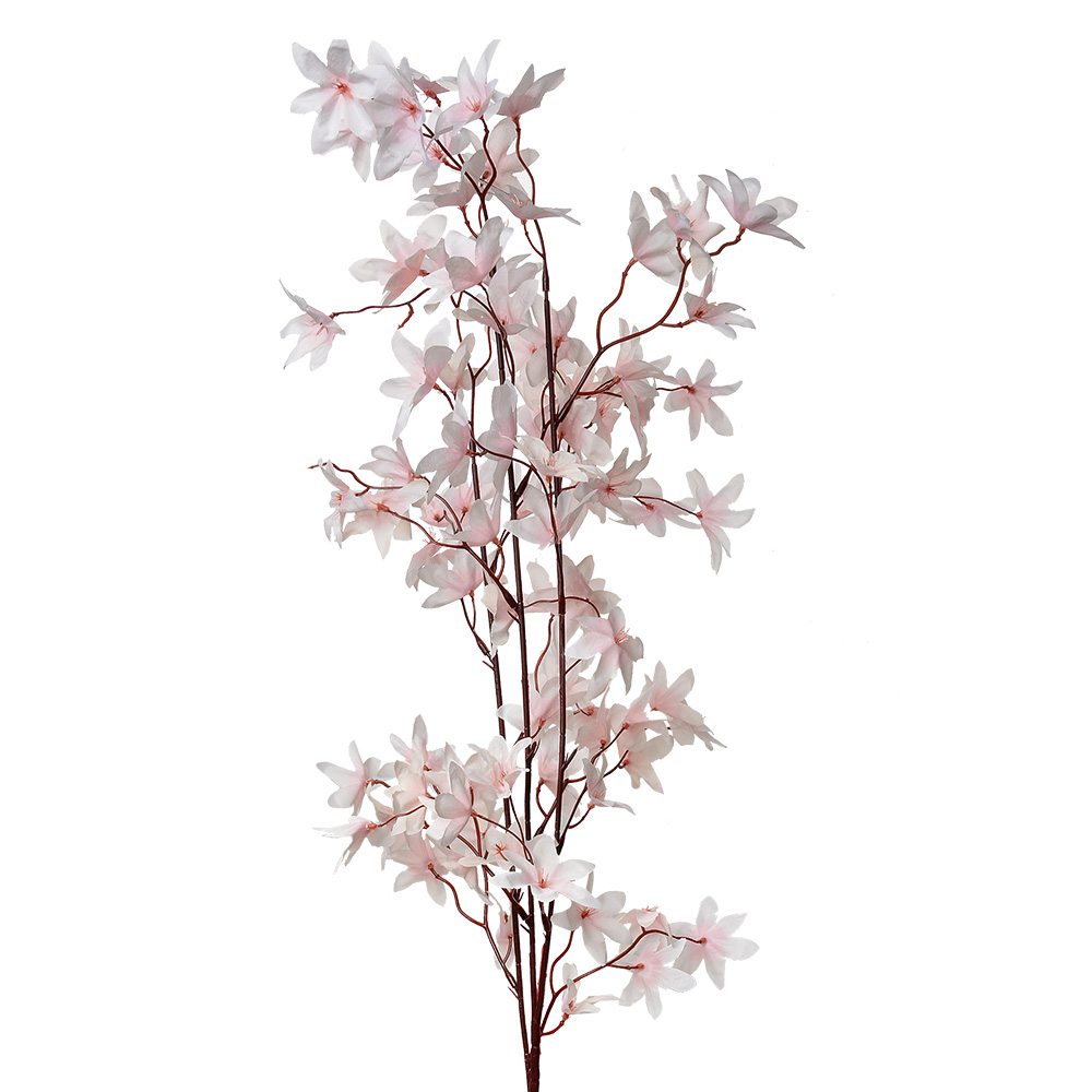 Clayre & Eef | Decoratie tak met bloemen Roze 15x7x112 cm | 5PL0136P
