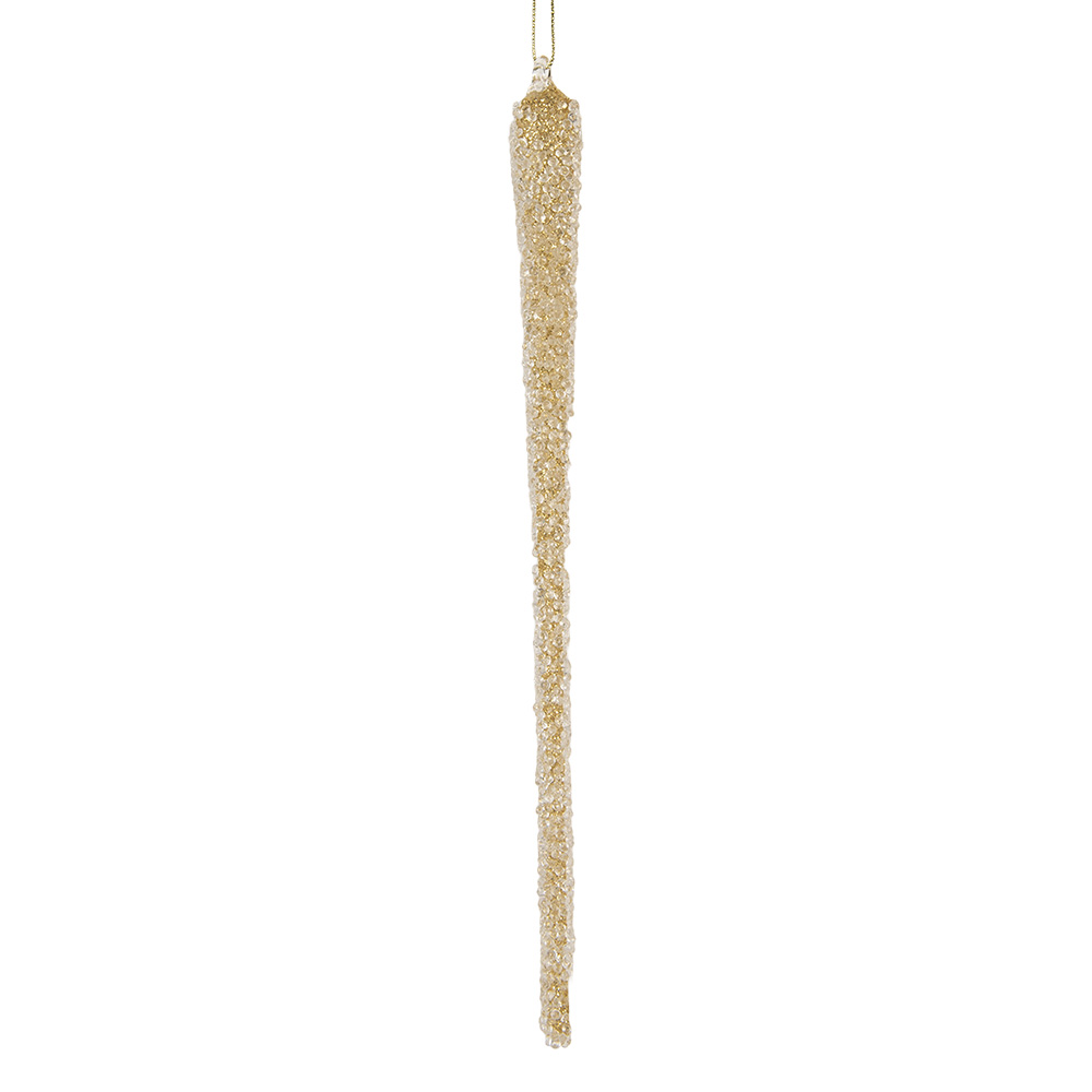 Clayre & Eef | Kersthanger Goudkleurig ø 2x25 cm | 6GL5285