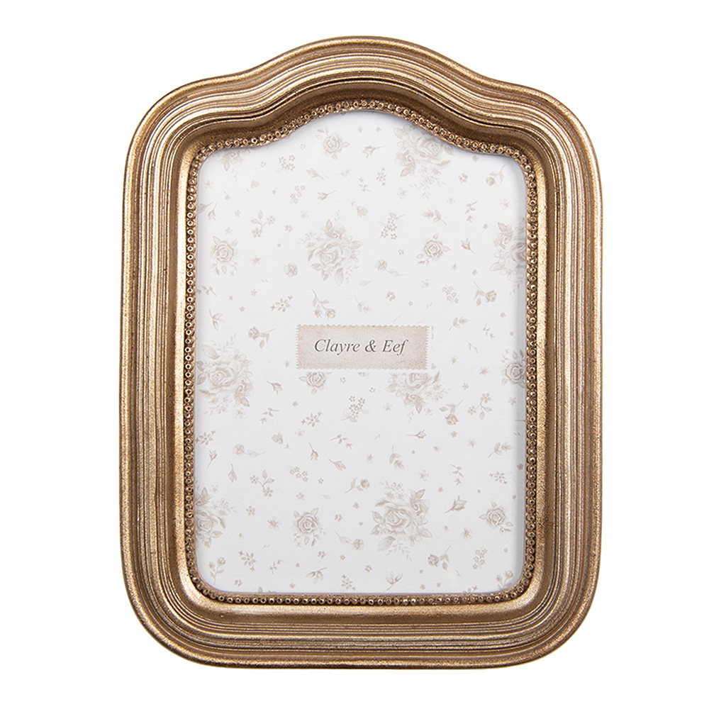 Clayre & Eef | Fotolijst Goudkleurig 14x2x19 cm / 10x15 cm | 2F1285