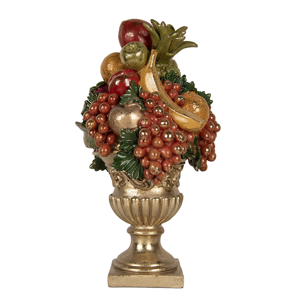 Clayre & Eef | Decoratie Fruitschaal Goudkleurig 25x24x44 cm | 6PR5585