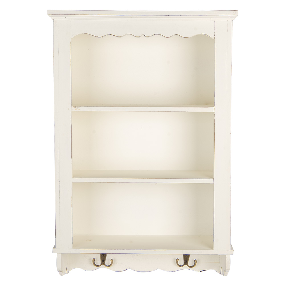 Clayre & Eef | Wandkastje Wit 45x16x67 cm | 5H0742