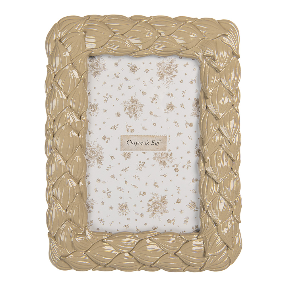 Clayre & Eef | Fotolijst Beige 16x2x21 cm / 10x15 cm | 2F1380