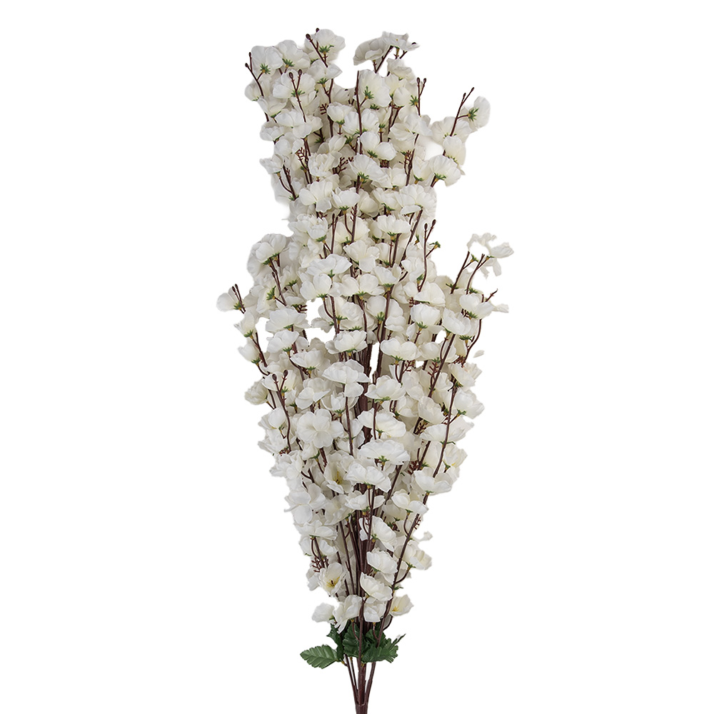 Clayre & Eef | Decoratie tak met bloemen Beige Groen 15x10x100 cm | 5PL0168BE