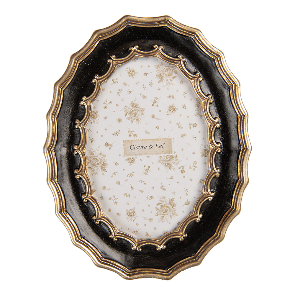 Clayre & Eef | Fotolijst Zwart 16x2x21 cm / 10x15 cm | 2F1381