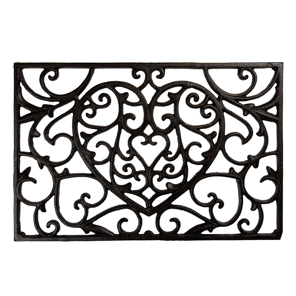 Clayre & Eef | Deurmat Buiten Bruin 59x39x2 cm | 5Y1290