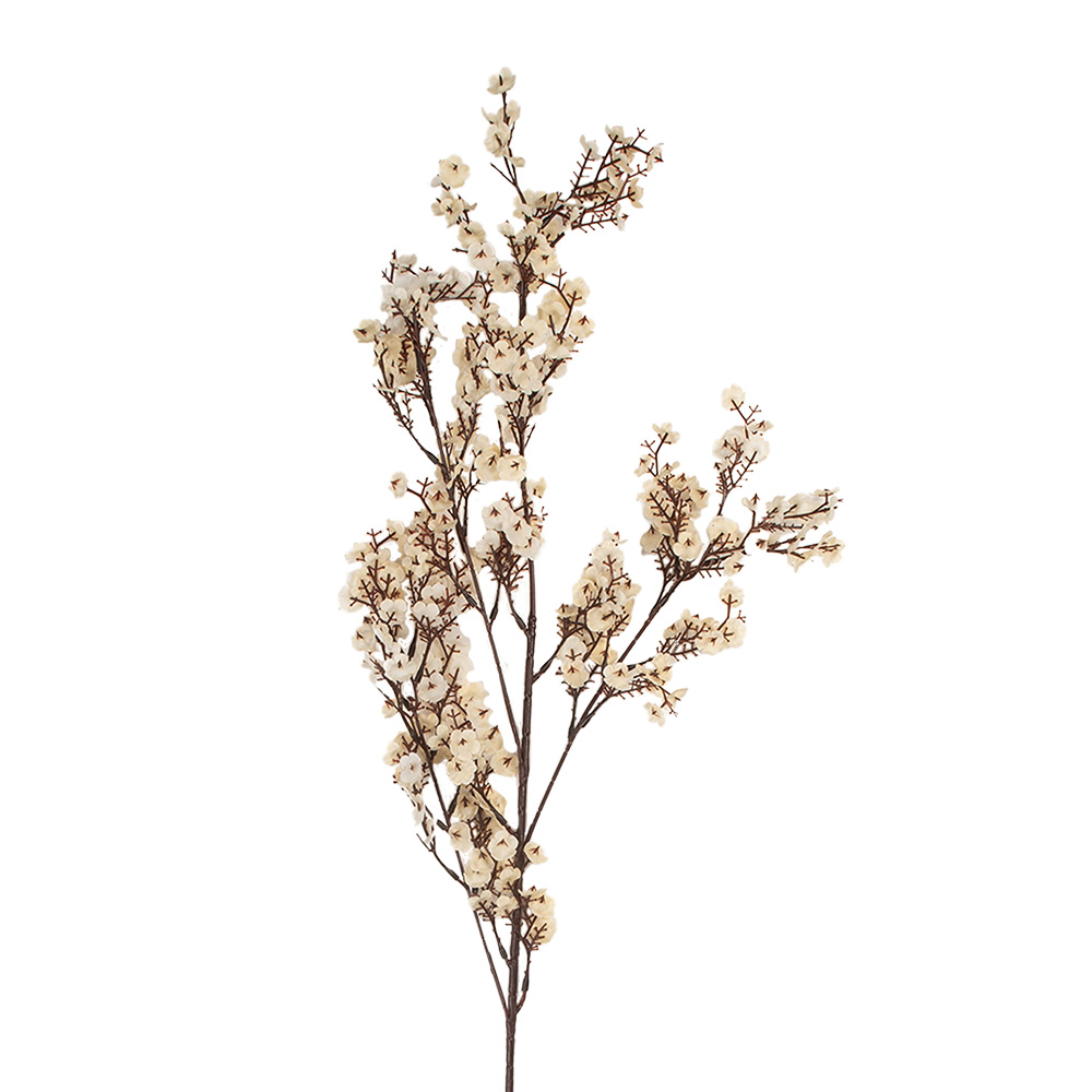 Clayre & Eef | Kunstbloem Wit Bruin 10x8x104 cm | 5PL0200W