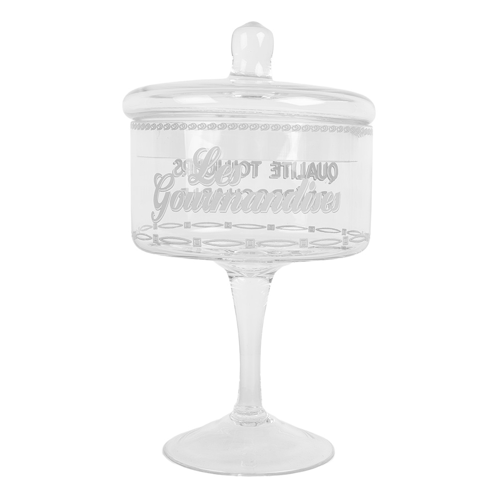 Clayre & Eef | Voorraadpot Deksel Transparant ø 13x24 cm | 6GL5211