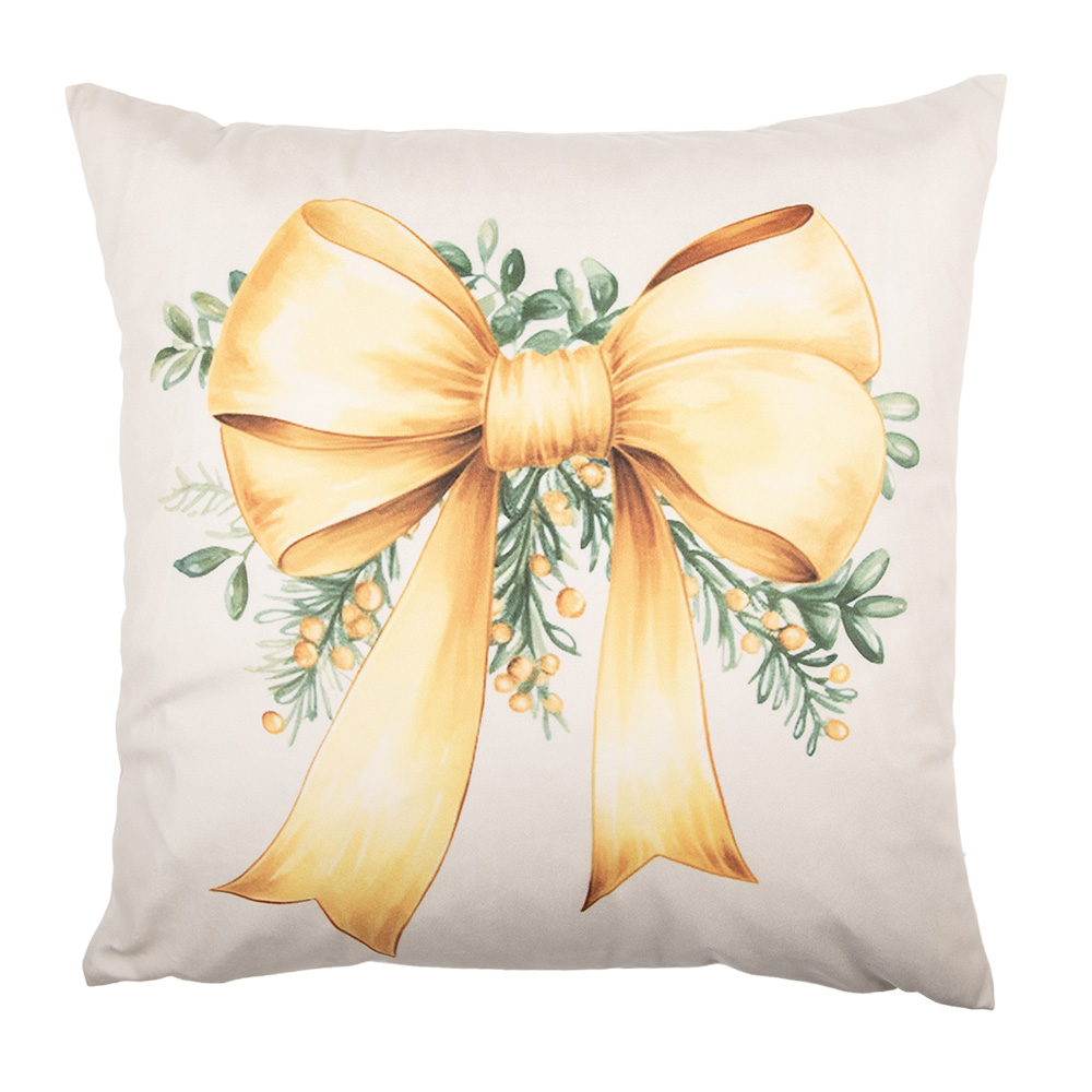 Clayre & Eef | Kussenhoes Beige Geel 45x45 cm | KT021.436