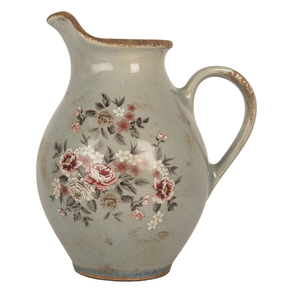 Clayre & Eef | Decoratieve Schenkkan Grijs 21x16x24 cm | 6CE2234M