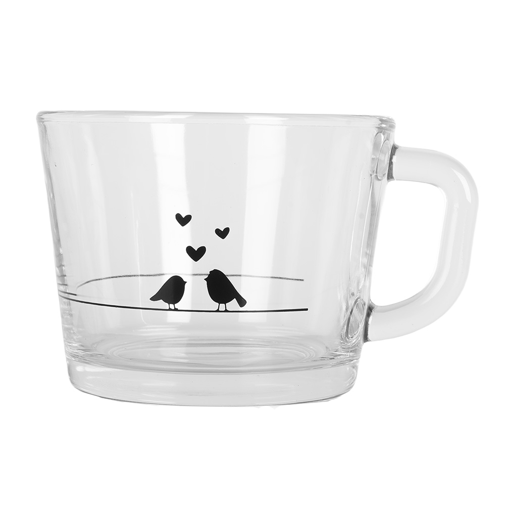Clayre & Eef | Theeglas Transparant 13x10x9 cm / 350 ml | LBSGL0012