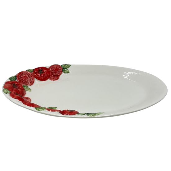 Schaal ovaal tomaat groot 41 x 26 cm | PO74 | Piccobella