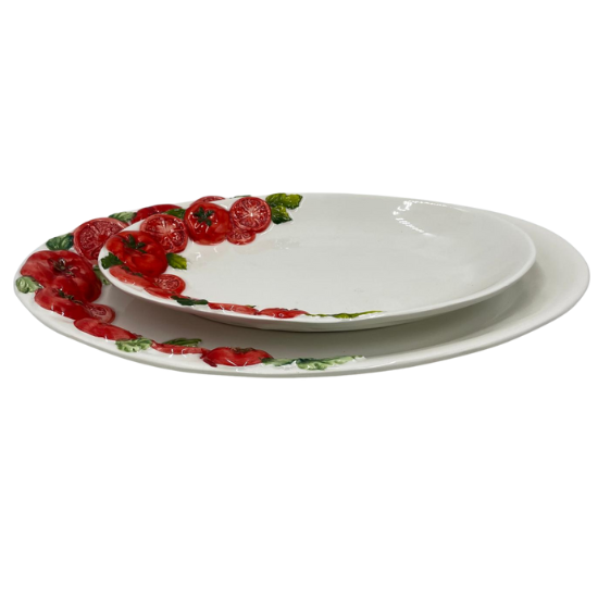 Schaal ovaal tomaat groot 41 x 26 cm | PO74 | Piccobella