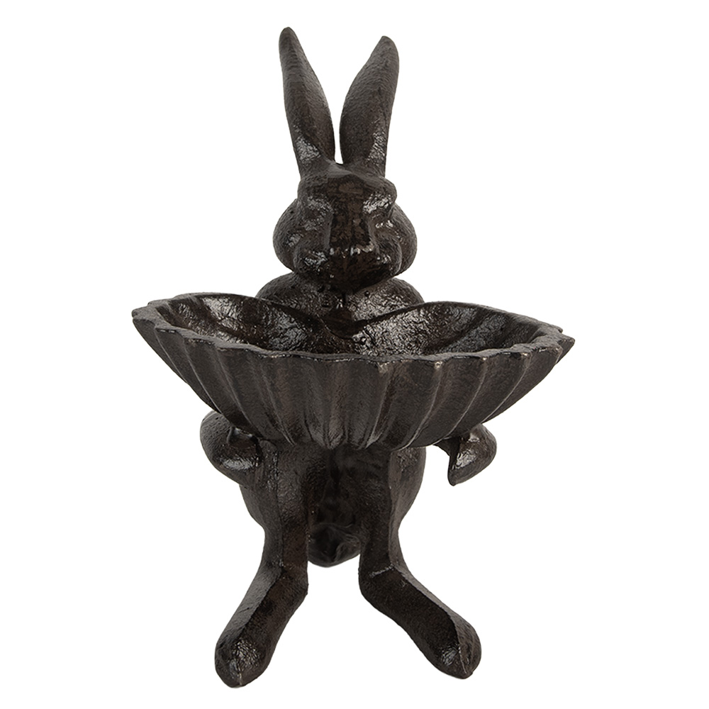 Clayre & Eef | Vogelbad Bruin 16x13x17 cm | 6Y5740