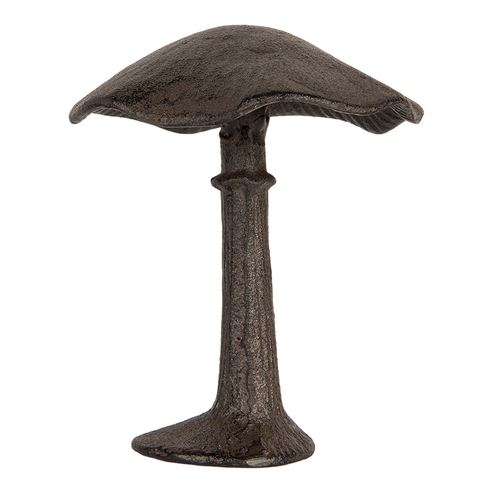 Clayre & Eef | Decoratie Paddenstoel Bruin 12x11x14 cm | 6Y5744