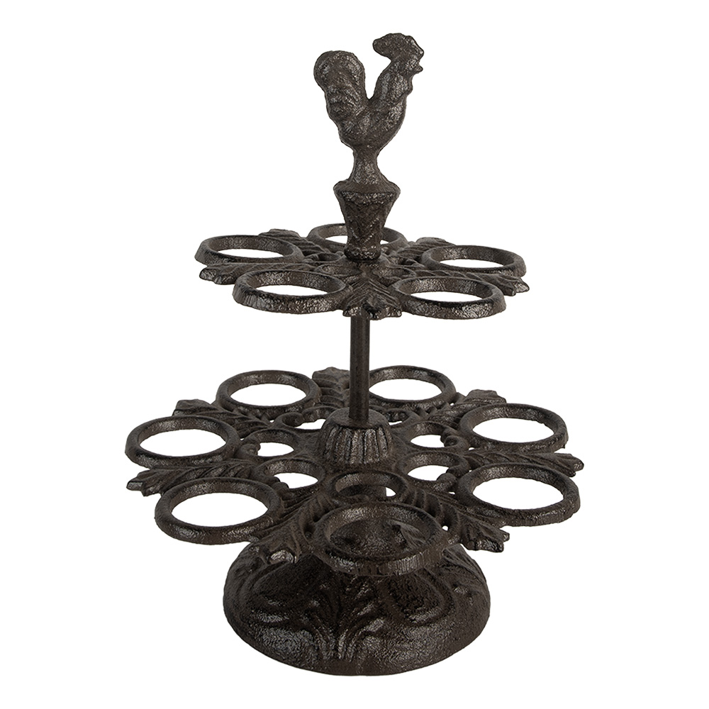 Clayre & Eef | Eierhouder Bruin ø 19x24 cm | 6Y5752