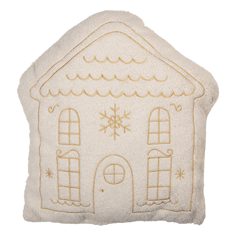 Clayre & Eef | Sierkussen Wit Beige 45x40x10 cm | KG035.008