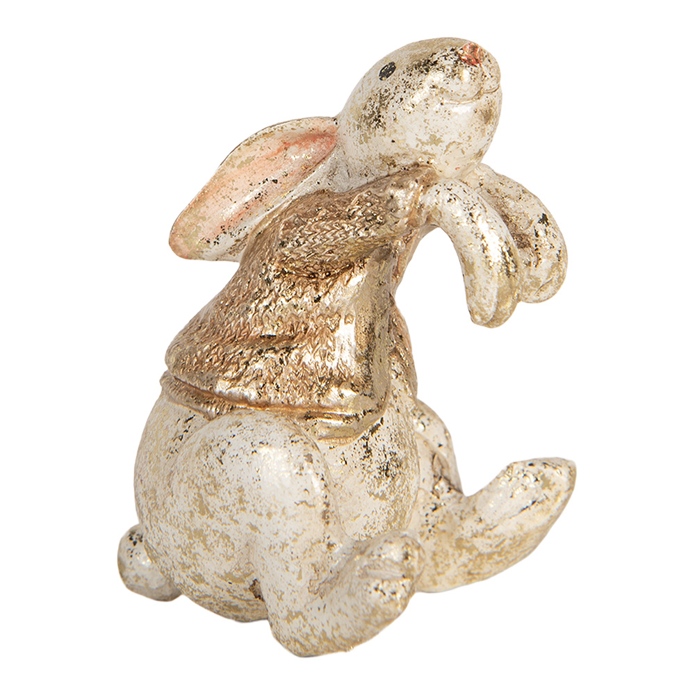 Clayre & Eef | Decoratie Konijn Beige Bruin 6x5x7 cm | 6PR5485