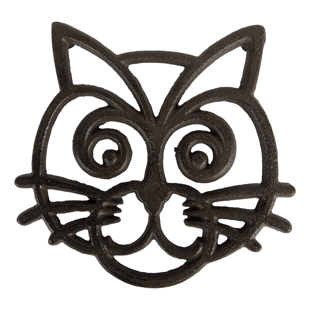 Clayre & Eef | Onderzetters Pannen Bruin 16x17x2 cm | 6Y5761
