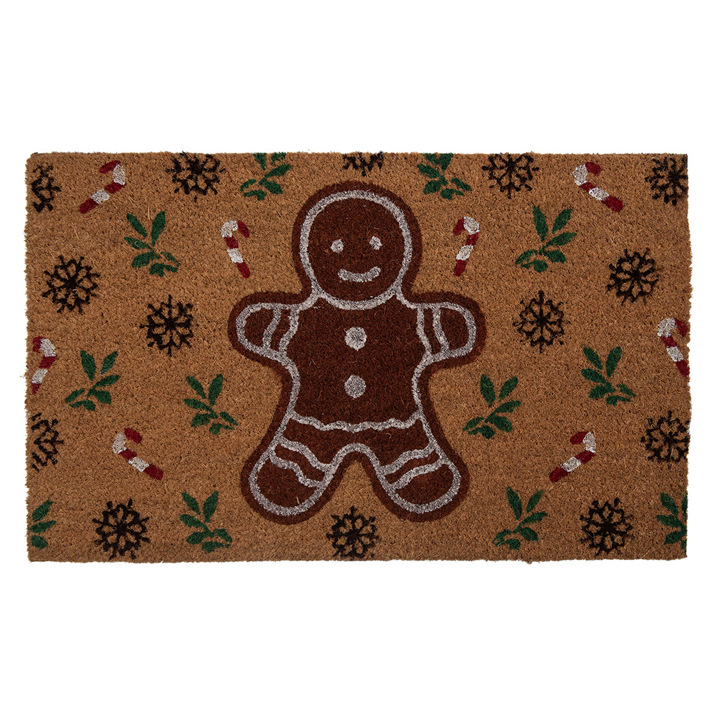 Clayre & Eef | Deurmat Binnen Bruin Groen 75x45x1 cm | CGMMC