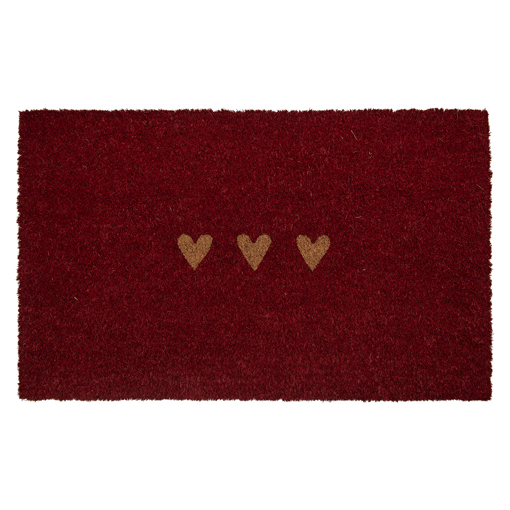 Clayre & Eef | Deurmat Binnen Rood Bruin 75x45x1 cm | MC273