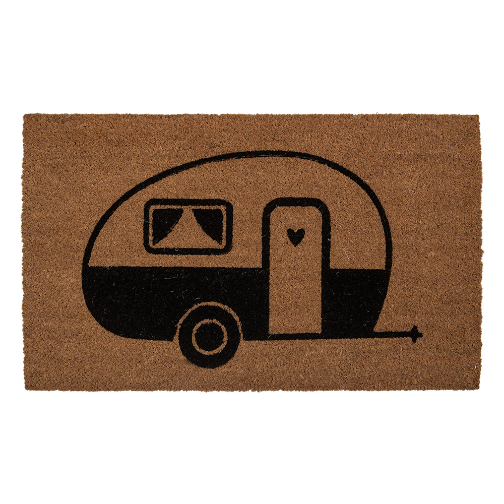 Clayre & Eef | Deurmat Binnen Bruin Zwart 75x45x1 cm | MC275