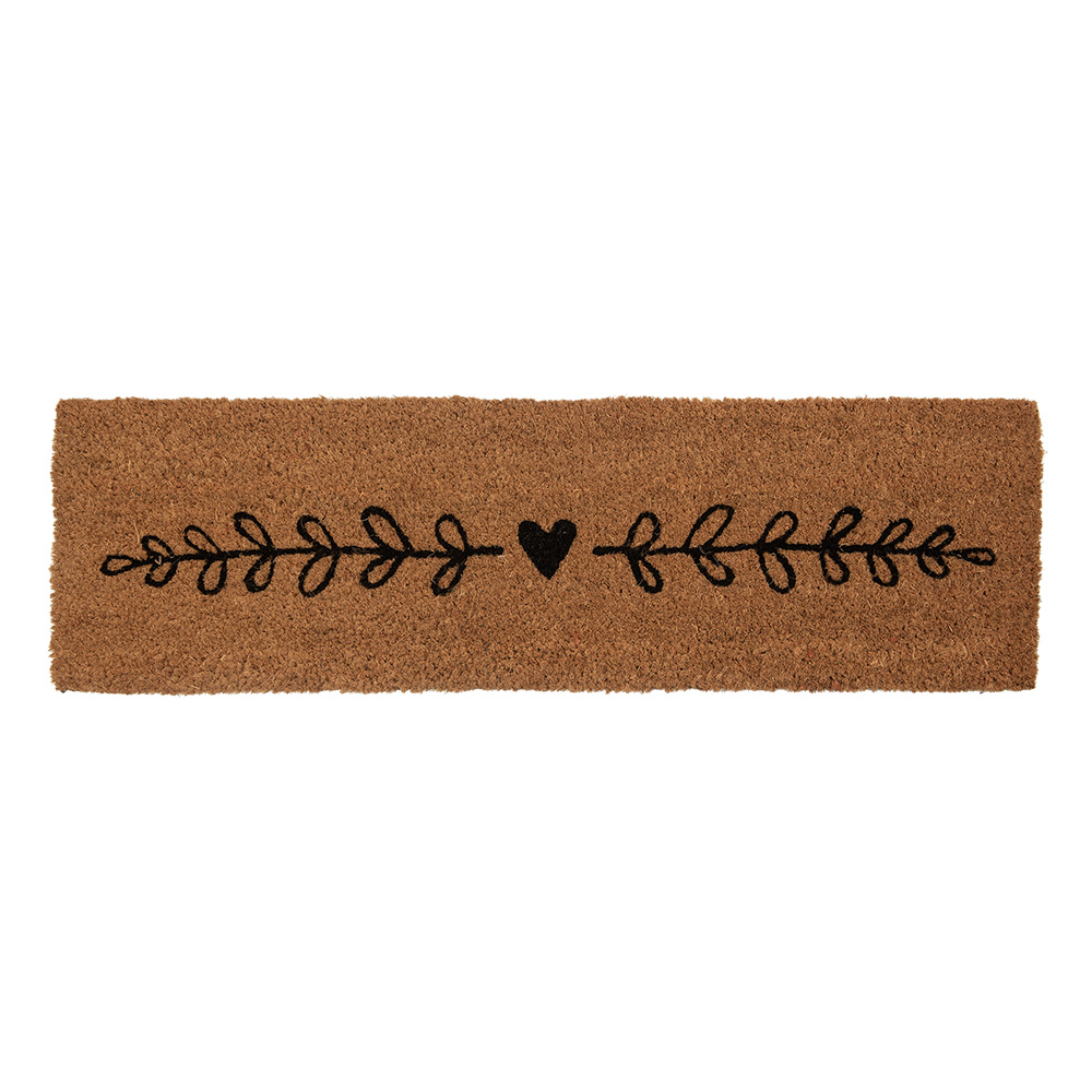 Clayre & Eef | Deurmat Binnen Bruin Zwart 75x22x2 cm | MC277