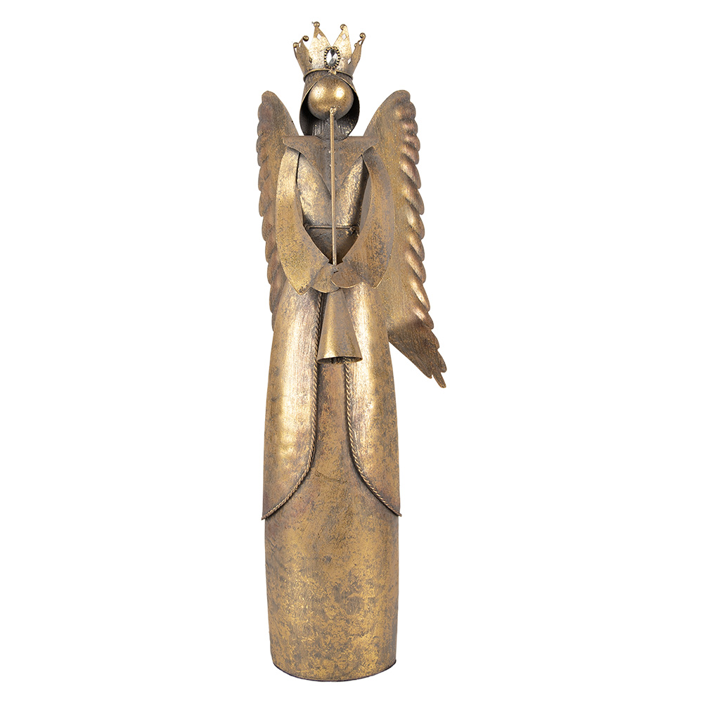 Clayre & Eef | Decoratie Engel Bruin 20x16x52 cm | 6Y5945