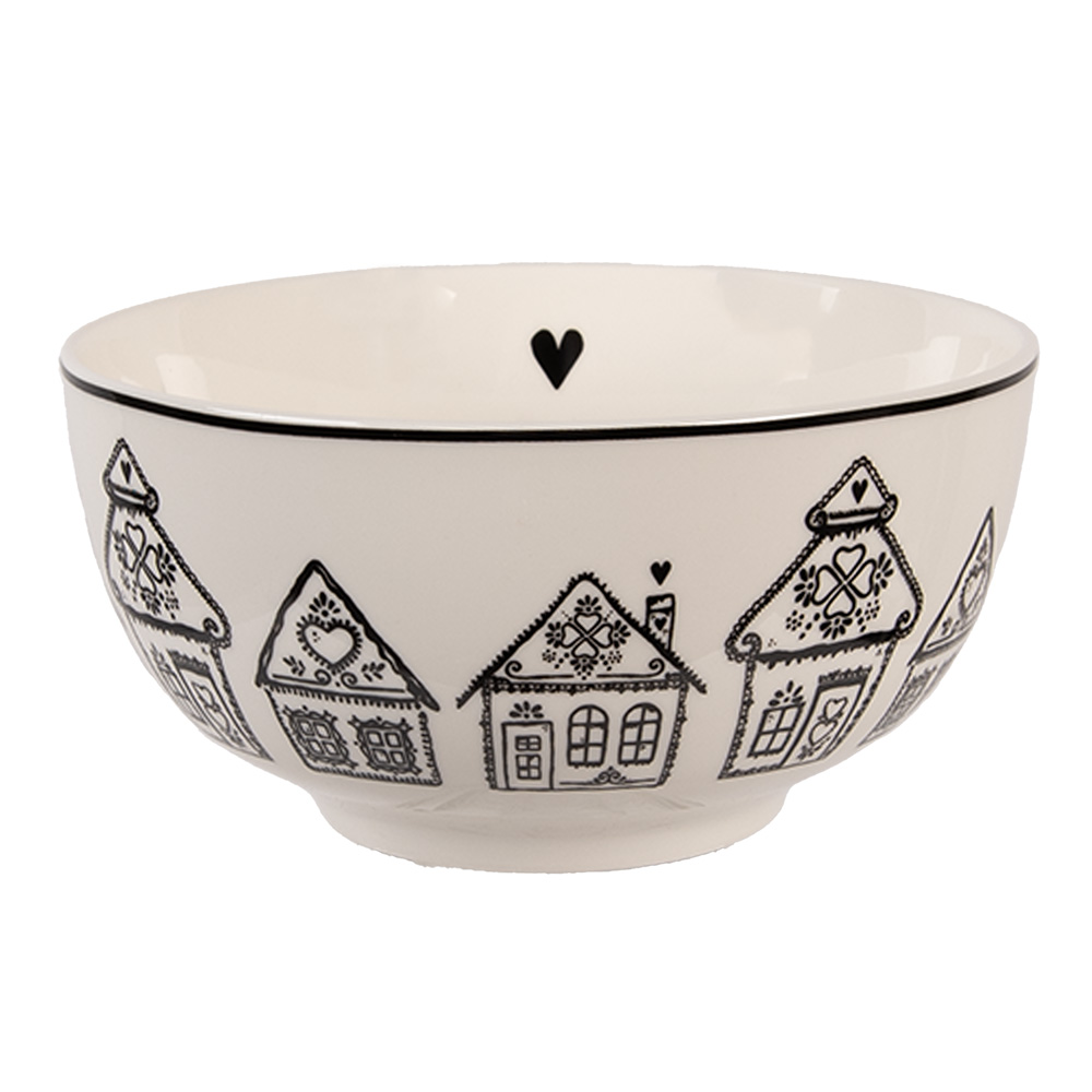 Clayre & Eef | Kom Beige ø 14x7 cm / 500 ml | GBBBO