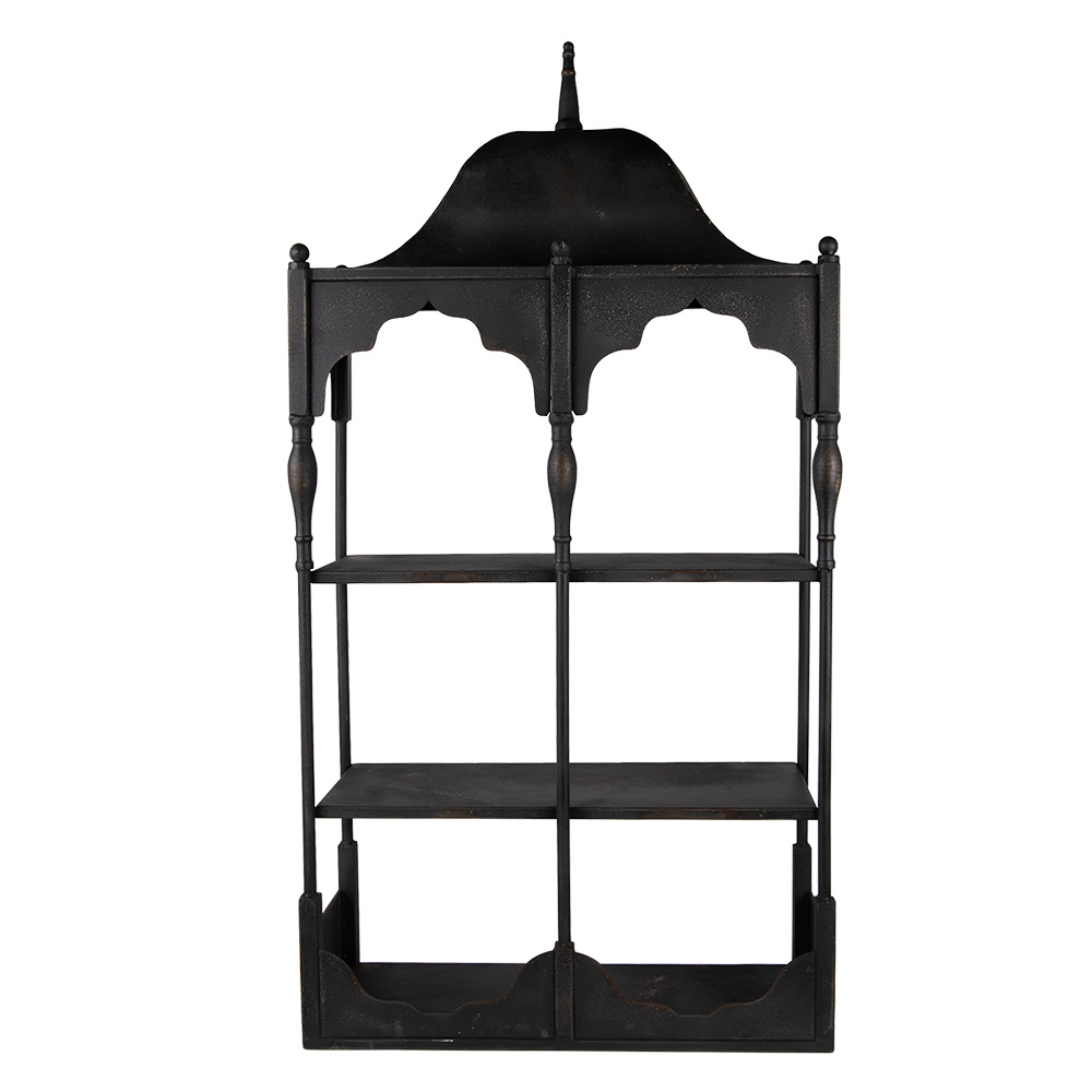 Clayre & Eef | Wandrek Zwart Bruin 55x19x109 cm | 5Y1389