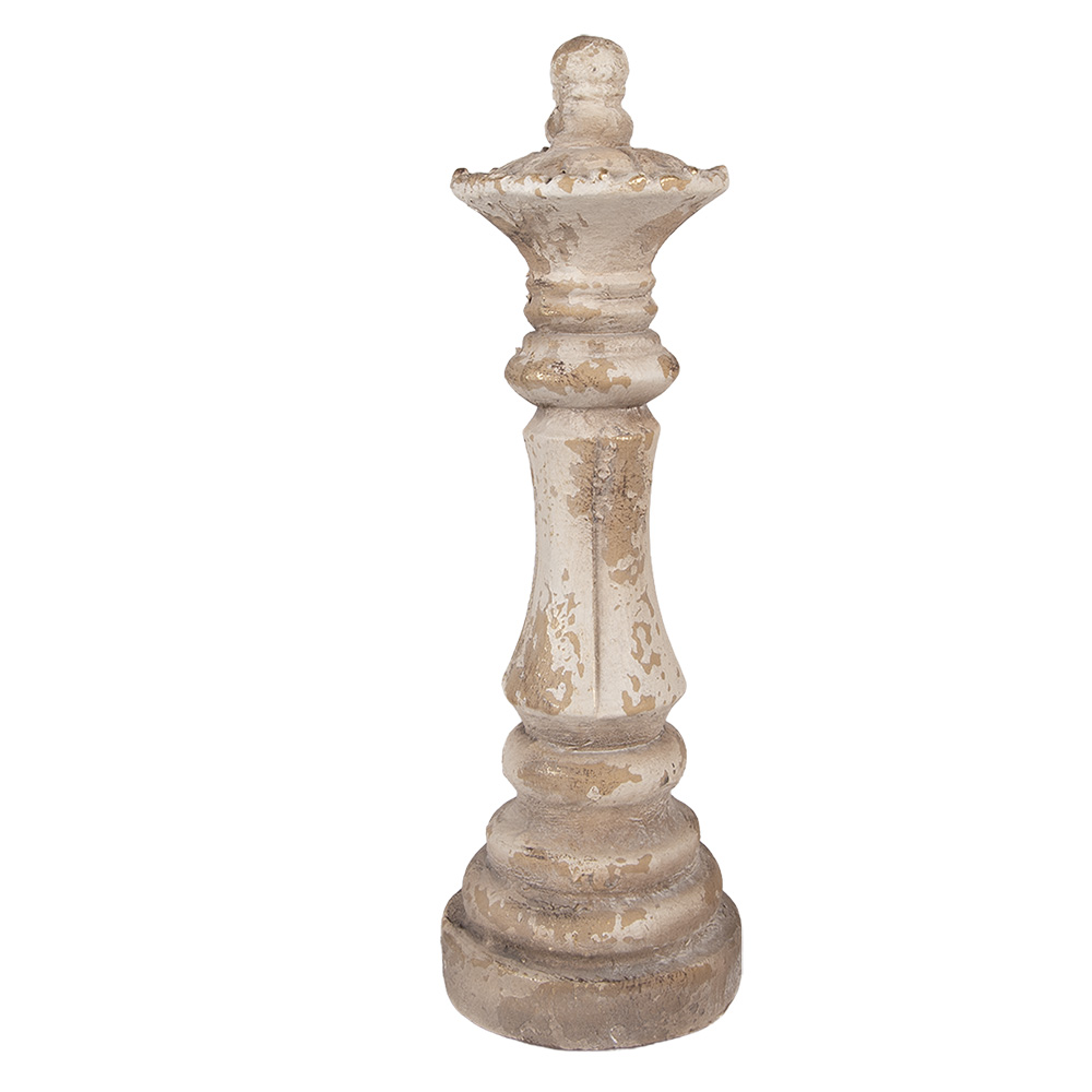 Clayre & Eef | Decoratie Ornament Beige &oslash; 13x40 cm | 6MG0138