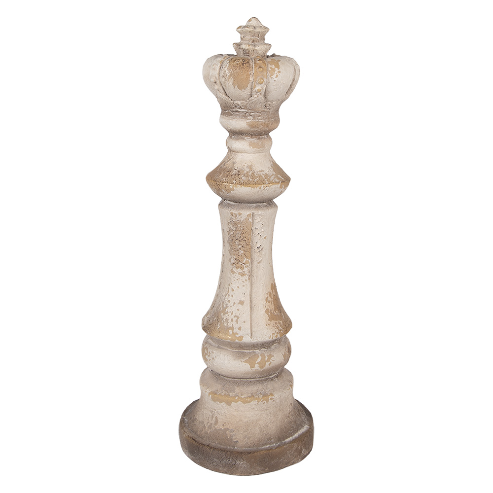 Clayre & Eef | Decoratie Ornament Beige &oslash; 17x51 cm | 6MG0139