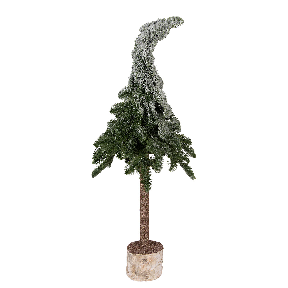 Clayre & Eef | Kunstkerstboom Groen Wit &oslash; 30x90 cm | 50834
