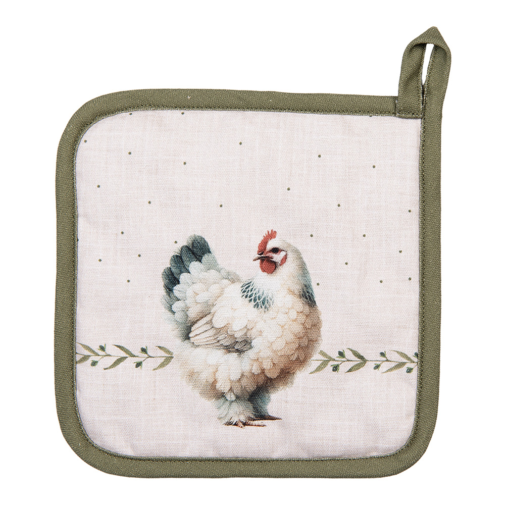 Clayre & Eef | Pannenlap Beige Bruin 20x20 cm | BYC45