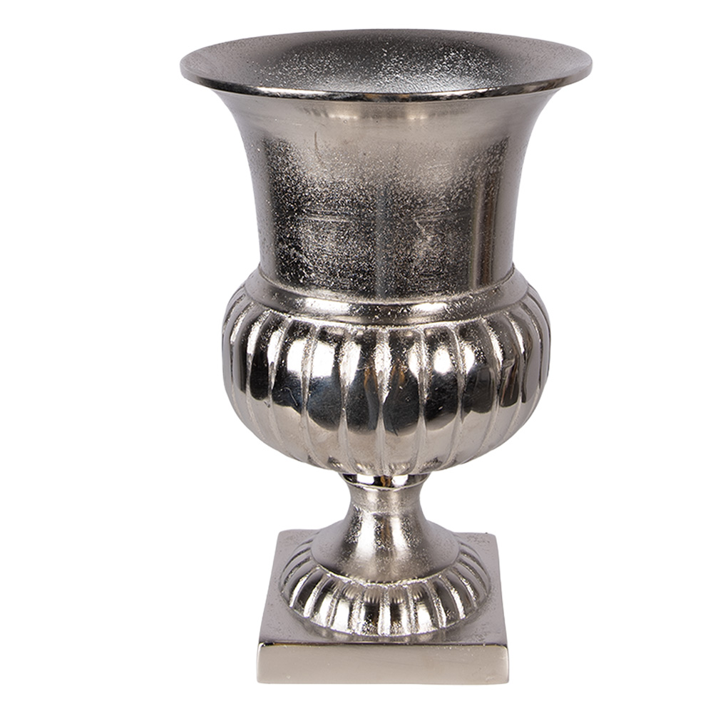 Clayre & Eef | Decoratie Vaas Zilverkleurig &oslash; 20x29 cm | 6AL0078