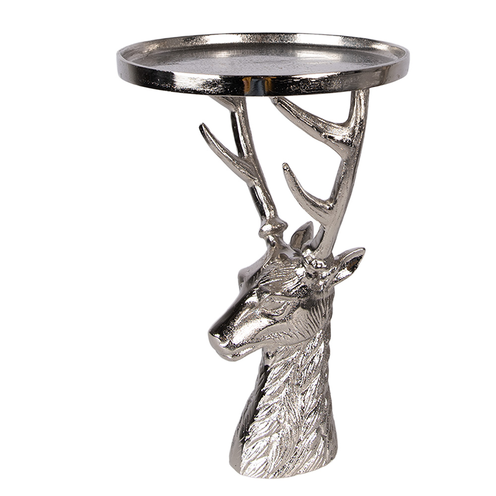 Clayre & Eef | Schaal op voet Zilverkleurig &oslash; 25x38 cm | 6AL0085