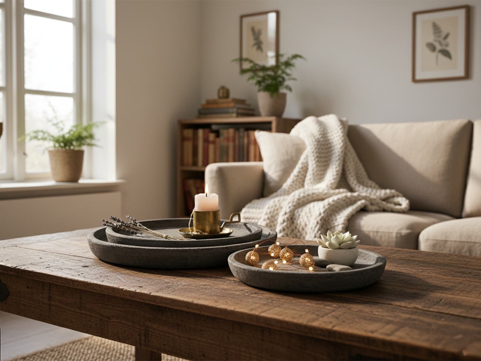 Brynxz Set van 3 Majestic Vintage Borden &ndash; Basic Stone Black - Grijs - Aardewerk 