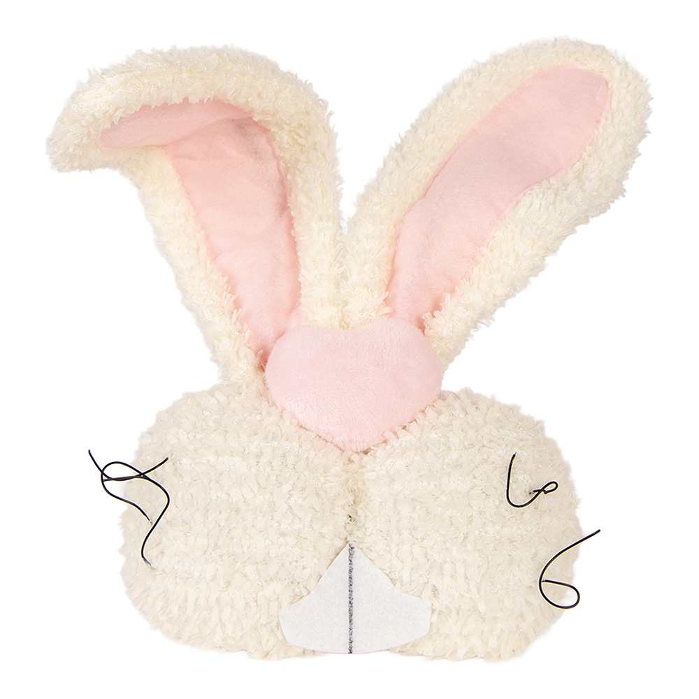 Clayre & Eef | Kussen Konijn Beige Roze 18x10x35 cm | TW0636