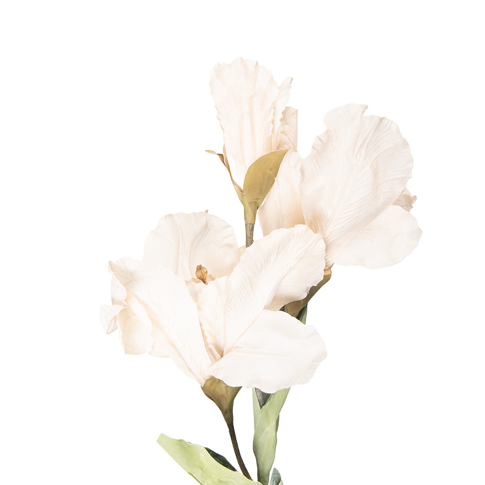 Clayre & Eef | Decoratie tak met bloemen Beige Groen 10x18x85 cm | 5PL0256BE