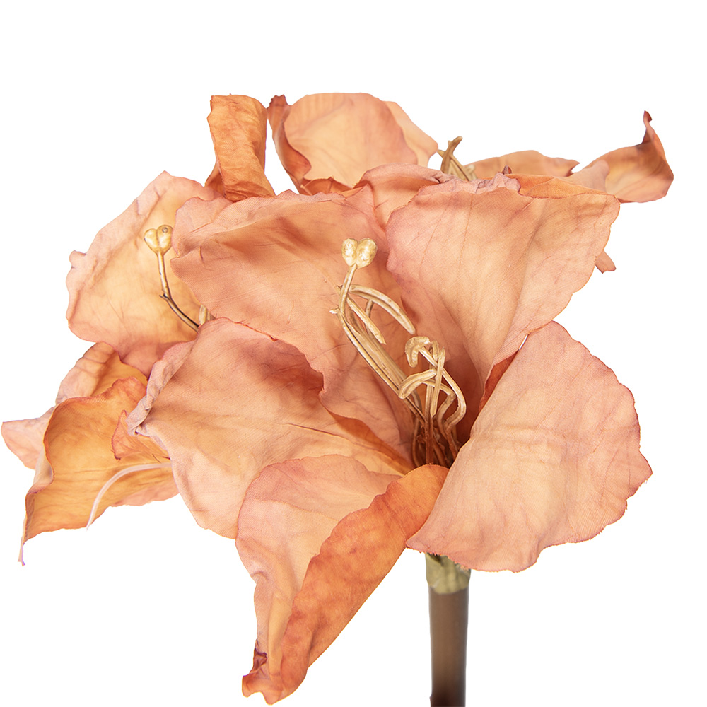 Clayre & Eef | Kunstbloem Oranje Bruin 16x16x65 cm | 5PL0264P