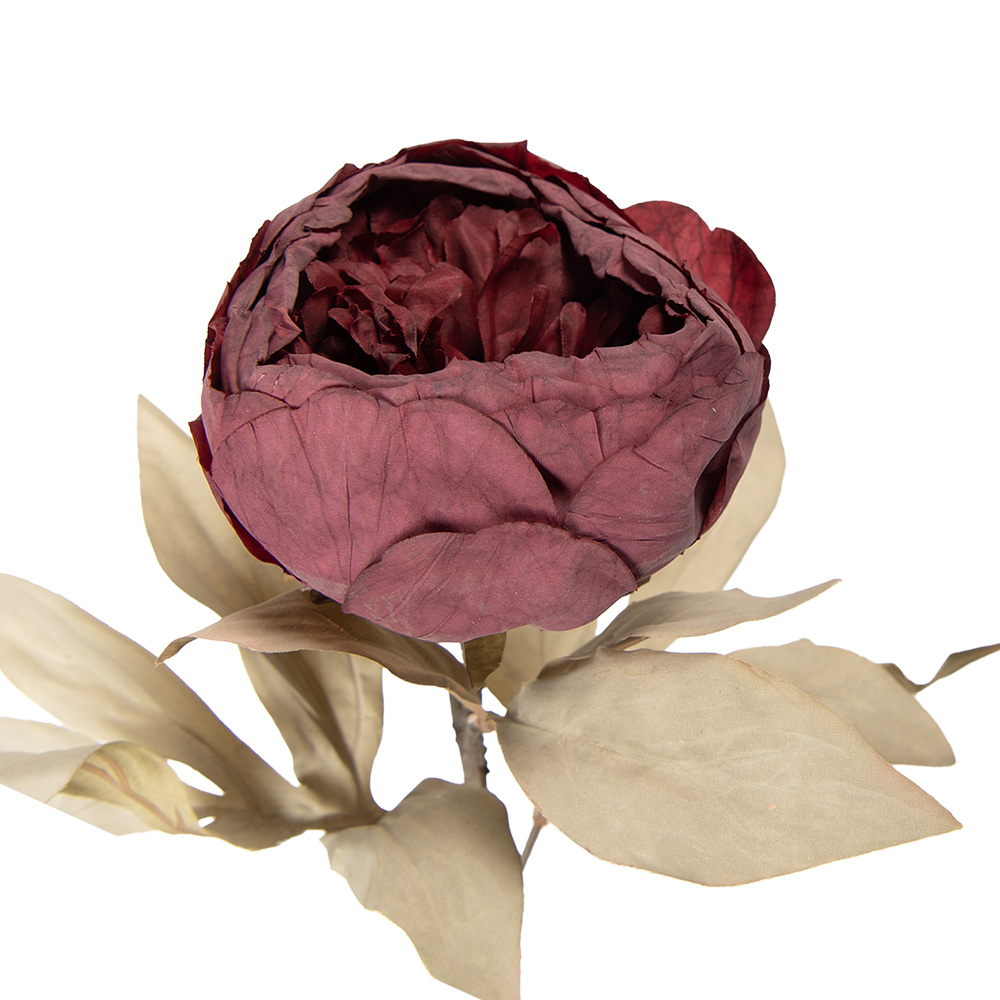 Clayre & Eef | Kunstbloem Rood Groen 11x11x62 cm | 5PL0266R