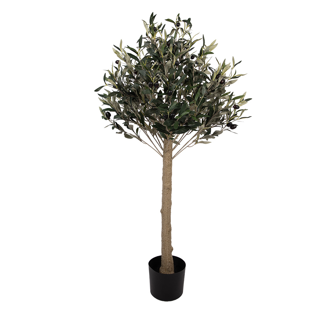 Clayre & Eef | Decoratie Olijfboom Groen Bruin 45x45x120 cm | 5PL0224